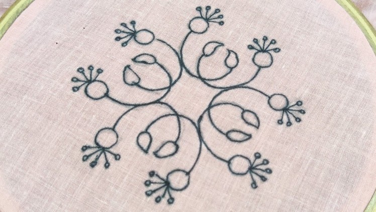 Fancy Floral Design for Dress, Cushions, Bedsheet & Table Cloth | Hand Embroidery Work