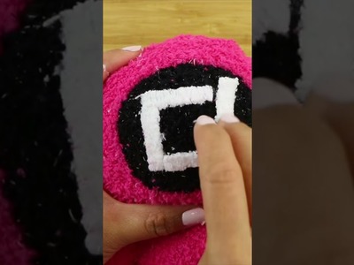 How to make a pink guard plushie! Full tutorial on my main channel #squidgame #netflix #dalgona