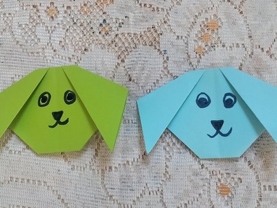 How to make DIY cute dog origami craft tutorial less than 3 minutes