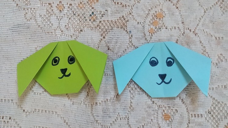 How to make DIY cute dog origami craft tutorial less than 3 minutes