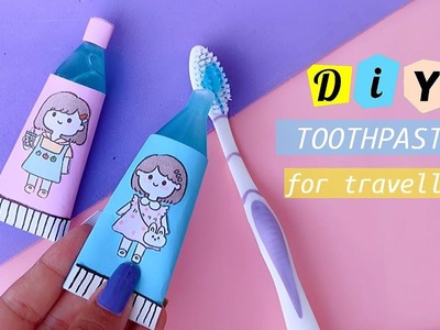How to make toothpaste for travelling. easy to make. #shorts