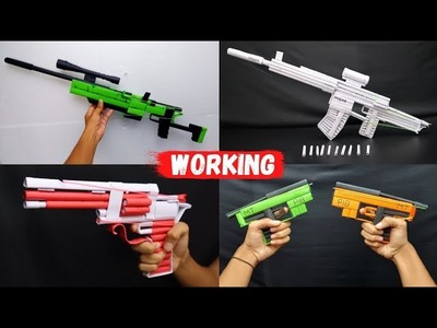My All Paper Guns????  | How to Make a Paper Gun That Shoots Paper Bullets
