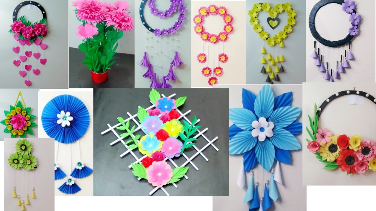 13 Quick And Easy Wall Hanging Ideas. Flower Home Decor Diy. how to