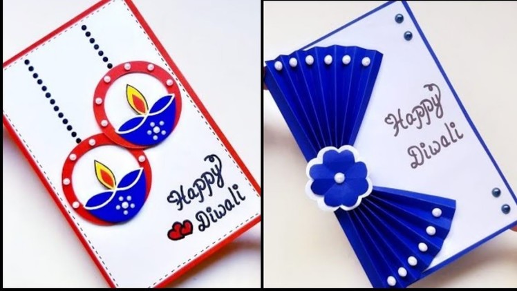 2 DIY Diwali Greeting Card.Handmade Diwali card making ideas.How to make greeting card for Diwali