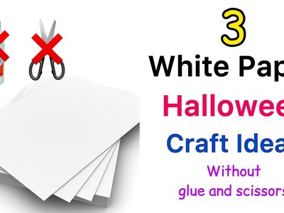 3 Halloween Craft Ideas | Paper Halloween Crafts | DIY Halloween Decorations | Paper Craft | Origami