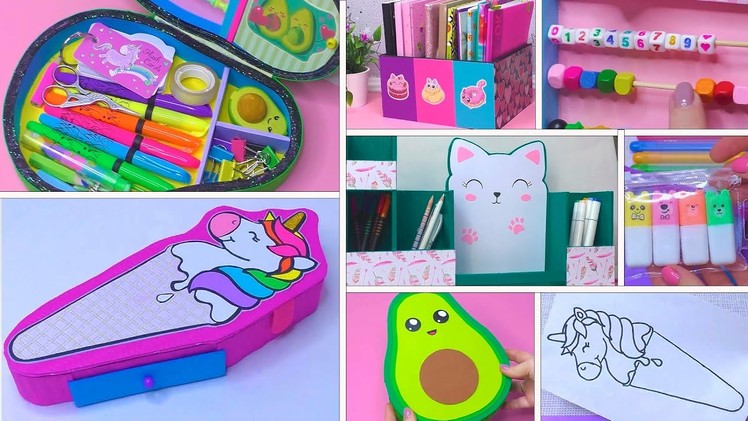 4 easy ideas + recycling cardboard ✨Organizers and Pencil Box