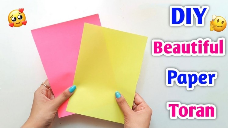 DIY : Beautiful Paper Toran For Diwali • diwali decoration idea • handmade diwali decoration at home