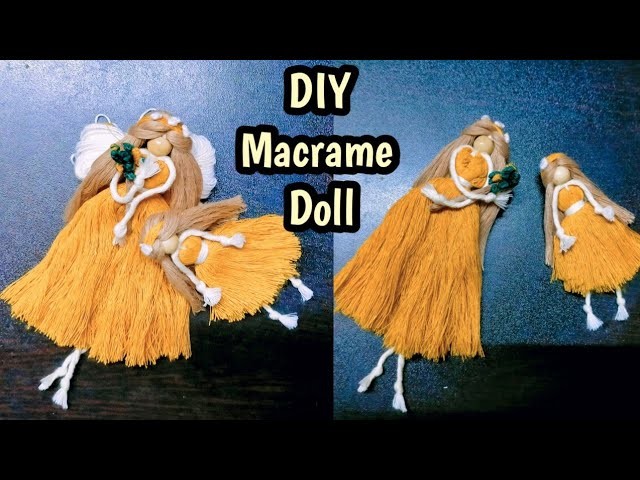DIY Doll Craft | How To Make Macrame Doll At Home | Easy Doll Making Tutorial | DIY Room Decor |
