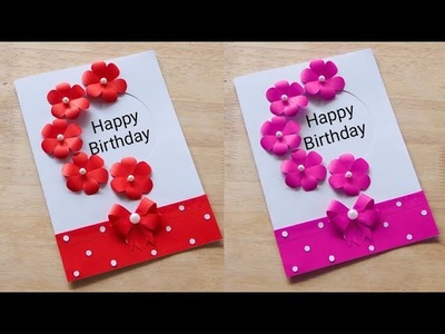 Diy happy birthday card | how to make birthday card idea. card making