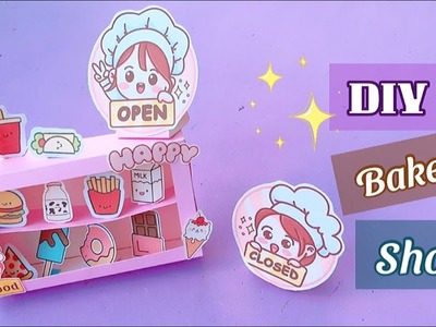 DIY Miniature Bakery Shop | Cute Shop for Miniature Doll House | DIY Homemade Fast food Shops