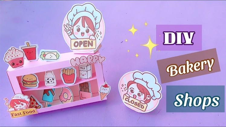 DIY Miniature Bakery Shop | Cute Shop for Miniature Doll House | DIY Homemade Fast food Shops