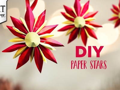 DIY Paper Stars | Paper Craft Ideas | Creative Ornament Making | Home Decoration | Simple Handcrafts