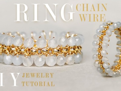 Easy Ring Chain & Wire.DIY Ring.Wire Wrap Ring Tutorial.DIY Jewelry.How to make. DIY Accessories