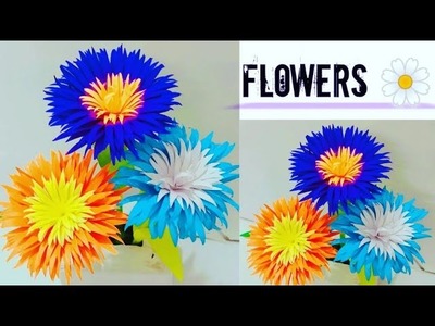 Flowers.Paper Craft. Paper Flowers. Home Decor. Paper Decoration idea | Easy Craft | Room Decor |