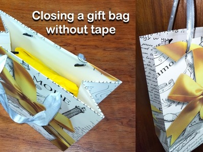 How To Close Gift Bag | Paper Bag Hacks You Wish You Already Knew | Gift Wrapping Ideas | | Easy DIY