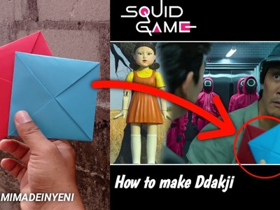 How to make Ddakji, Squid Game, Easy Origami
