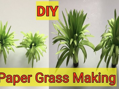 How to make Paper Grass.Paper grass.DIY paper grass.Paper craft.Making grass out of paper.DIY grass