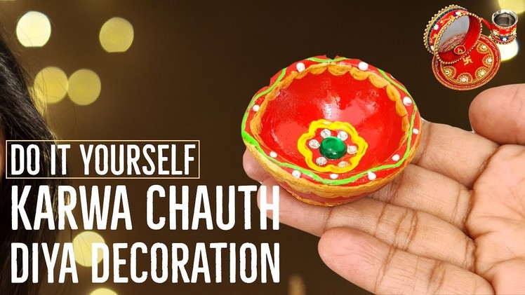 Karwa Chauth Diya Decoration | Part 4 | Handmade | DIY | Art and Craft | M&P Bliss