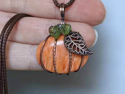 Pumpkin Pendant Wire Wrapping Tutorial