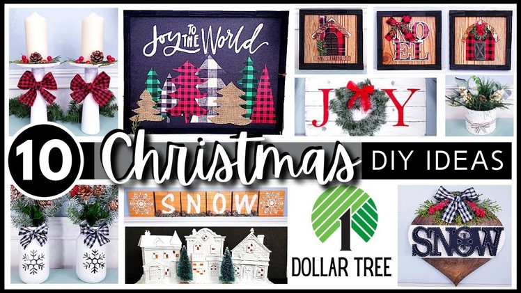 BEST TOP 10 DOLLAR TREE DIY Fun Christmas DIY Ideas to Try in 2021 | Home Decor & Holiday Projects!