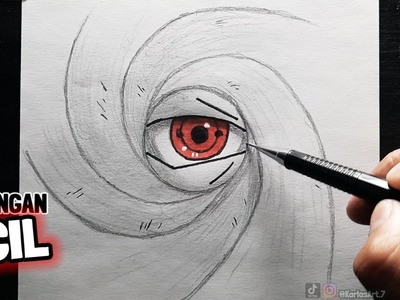 Cómo Dibujar EL SHARINGAN De Obito (????)| anime | PASO A PASO FACIL | How To Draw obito