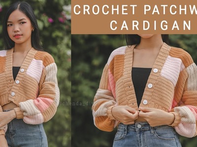 Crochet Patchwork Cardigan Tutorial | Inspired by Harry Style Cardigan | Chenda DIY