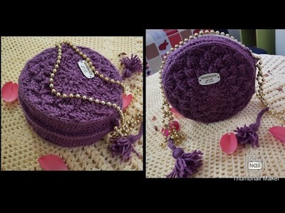 Crochet Round Bag-Acorn Design????