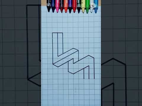 Cursive pencil on graph paper  |easydrawing |power of pencil
