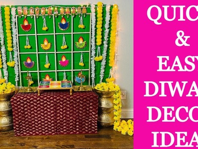 Diwali Decoration Ideas 2021 ||  Diwali Decor Ideas At Home With Paper || Diwali Decor DIY