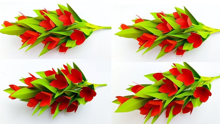 DIY Beautiful Paper Flower Making Ideas | DIY Paper Flower | Home Décor | Paper  Flower