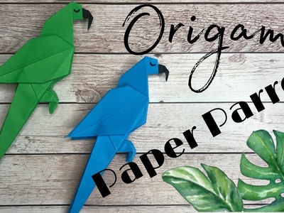DIY Origami Parrot | How to make paper Bird ???? | DIY Room decor #origami #parrot #diy #papercraft