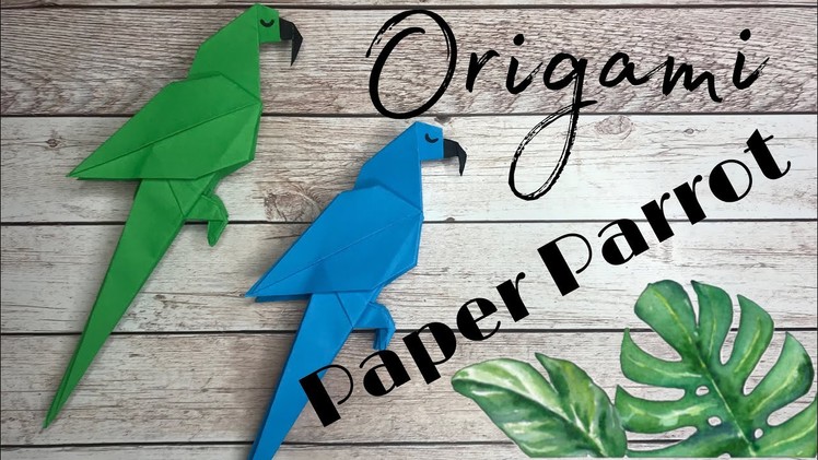 DIY Origami Parrot | How to make paper Bird ???? | DIY Room decor #origami #parrot #diy #papercraft