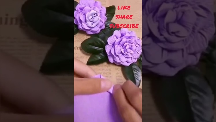 DIY paper craft. flower design collection. home decor. simply hand work. short. amazing flowers