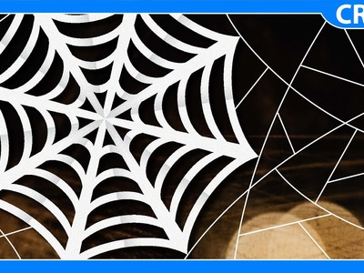 DIY Paper Spider Web | Halloween Decorations