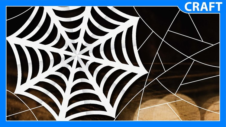 DIY Paper Spider Web | Halloween Decorations