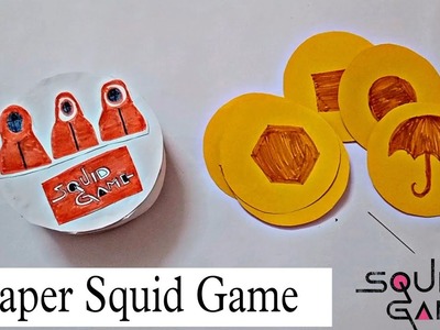 DIY Paper Squid Game.Diy Paper Game.Squid Game.Squid Game Paper.Paper Craft #squidgame #papercraft