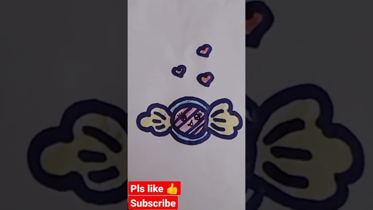 How To Draw A Super Cute Candy | Easy Drawings #shorts #drawing #painting #art #xiaolin #kawaii