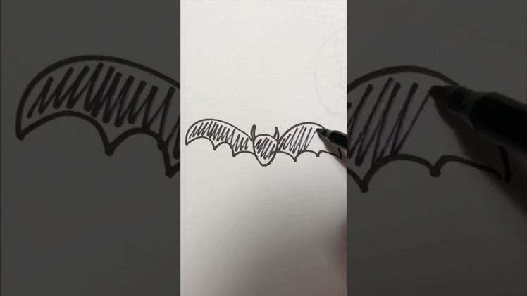 How to draw BAT HALLOWEEN easy and cute. ????