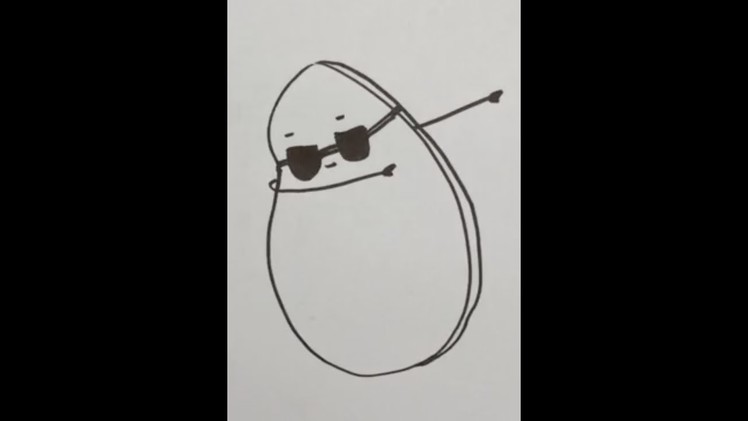 How to draw CUTE AVOCADO  easy. ????
