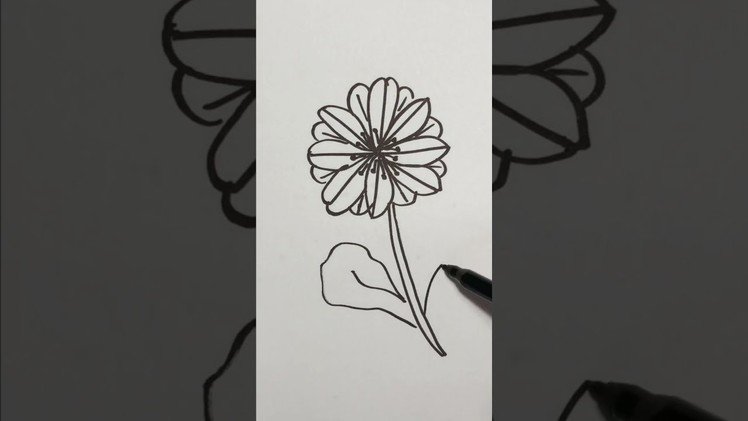 How to draw  FLOWER easy and cute. ????