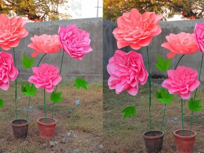 How to Make Flower Vase At Home || DIY Room Decor ????????❤???????? #shorts #Radhe #diyflowervase