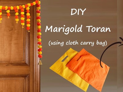 How to make Marigold Garland Flower Toran|Centerpiece|Handmade Decor|Festiv|DIY #marigold