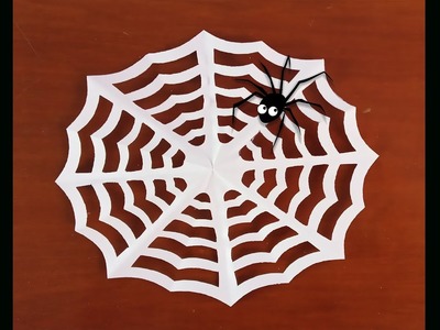 How To Make Paper Spider Web