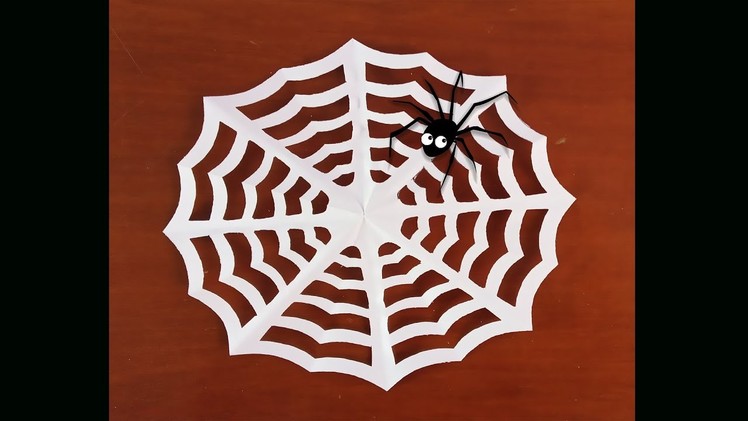 How To Make Paper Spider Web