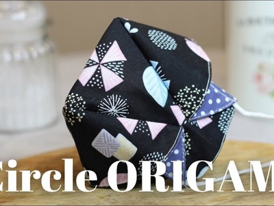 Just 5 minutes!!! Circle ORIGAMI mask sewing tutorial. DIY mask