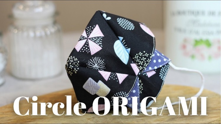 Just 5 minutes!!! Circle ORIGAMI mask sewing tutorial. DIY mask