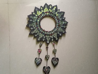 New Style Craft ideas.Amazing Wall Decor With Mirror.Diy Crafts Best out Of Waste.#shorts #short