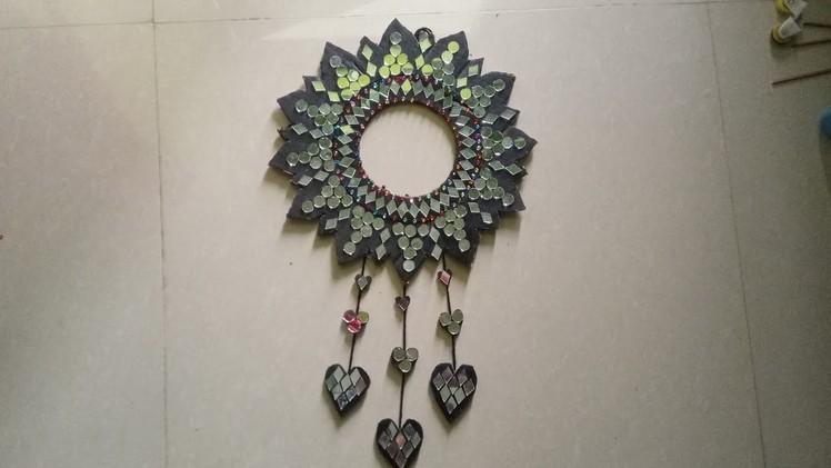 New Style Craft ideas.Amazing Wall Decor With Mirror.Diy Crafts Best out Of Waste.#shorts #short