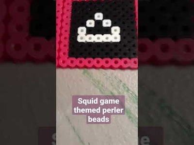 Squid game perler bead creations.