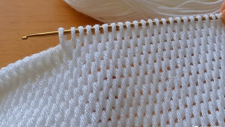 Super Easy Tunisian Knitting Crochet beybi blanket yelek battaniye canta hırka örgü modeli